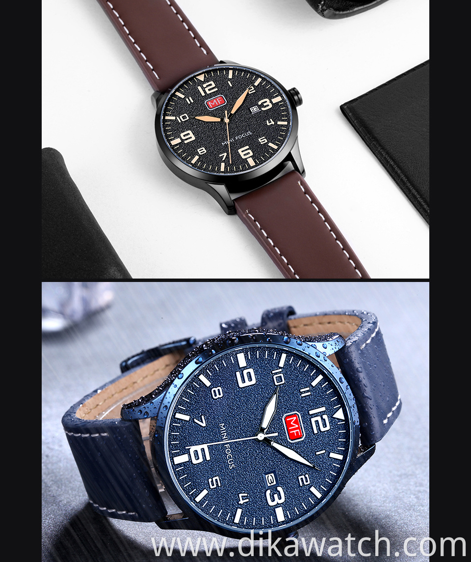 MINIFOCUS Fashion Chronograph Sport Mens Watches Top Brand Luxury Quartz Watch Reloj Hombre 2019 Male Clock relogio Masculino